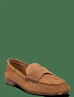 Embossed-Pony Suede Penny Loafer - Platta skor