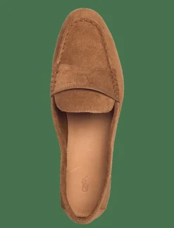 Embossed-Pony Suede Penny Loafer - Platta skor
