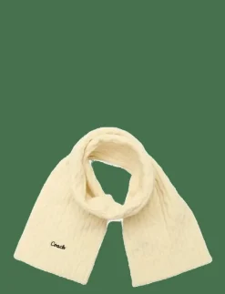 EMBROIDRED CABLE KNIT MUFFLER - Halsdukar