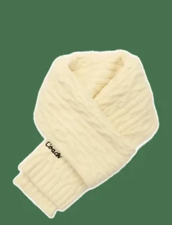 EMBROIDRED CABLE KNIT MUFFLER - Halsdukar