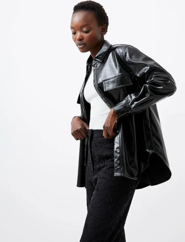 EMMETT PU OVERSHIRT - Overshirts