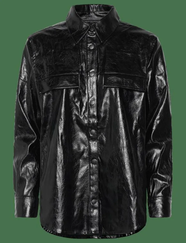 EMMETT PU OVERSHIRT - Overshirts