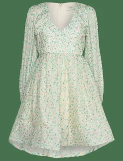 Estelle v-neck chiffon mini dress - Korta klänningar