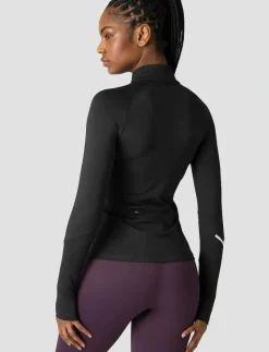 Everyday Long Sleeve Stripe 1/4 Zip - Långärmade tröjor