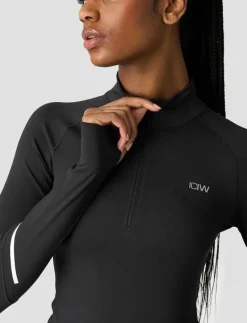 Everyday Long Sleeve Stripe 1/4 Zip - Långärmade tröjor