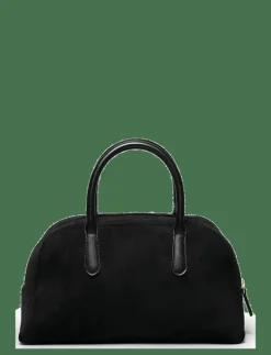 Fake Suede Bowling Bag - Handväskor