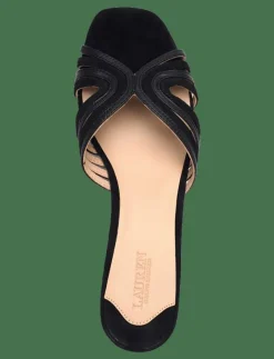 Fay Suede & Leather Multistrap Sandal - Mules med klack