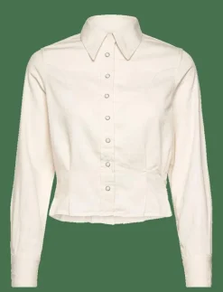 FEMME PEPLUM SHIRT - Långärmade