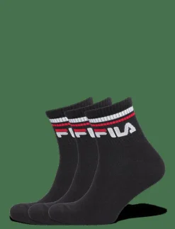 Fila 3pk Quarter Stripe Socks - Strumpor