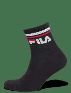 Fila 3pk Quarter Stripe Socks - Strumpor