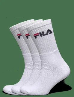 FILA 3pk Tennis Crew Logo Terry Soc - Strumpor