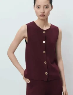 Fine-knit gilet - Stickade västar