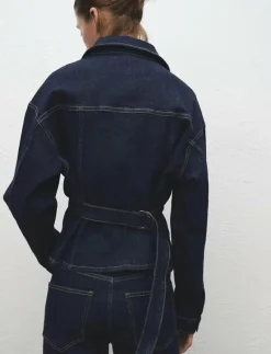 Fitted denim jacket with pockets - Jeansjackor