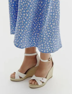 FLAG HIGH WEDGE ESPAD CRISSCROSS - Kilklackar