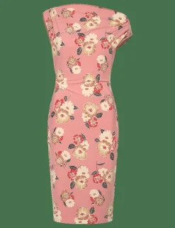 Floral Jersey Off-the-Shoulder Dress - Korta klänningar