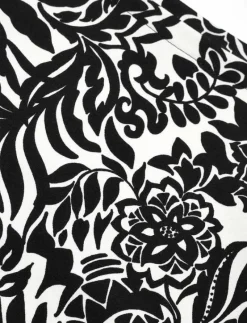 Floral Stretch Cotton Boatneck Tee - T-shirts