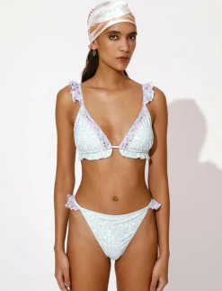 Florence frill printed bikini bottom - Bikinibriefs