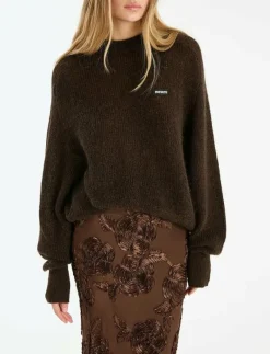 FLOWER MESH PENCIL SKIRT - Midi kjolar