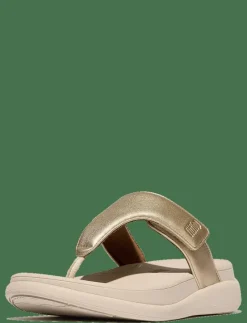 F-MODE GO ADJUSTABLE FLATFORM TOE-POST SANDALS - Platta mules