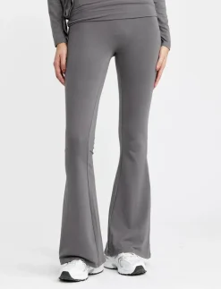 FOLDING WAISTBAND FLARE - Byxor