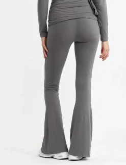 FOLDING WAISTBAND FLARE - Byxor