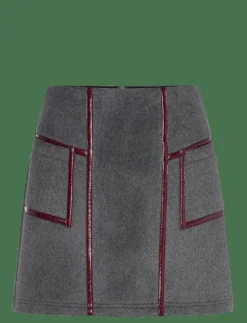 FRANKIE GREY SHORT SKIRT - Korta kjolar