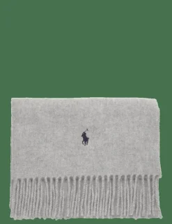 Fringe-Trim Wool Scarf - Sjalar