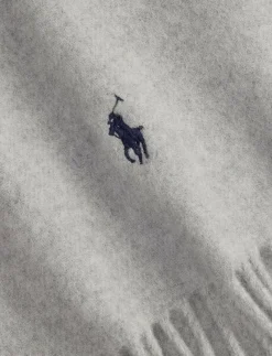 Fringe-Trim Wool Scarf - Sjalar