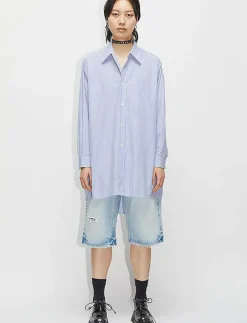 Garden Tunic Mid Blue Stripe - Overshirts