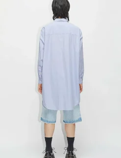Garden Tunic Mid Blue Stripe - Overshirts