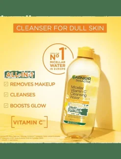 Garnier Vitamin C Cleansing Water - MAXI FORMAT - Återfuktande toner