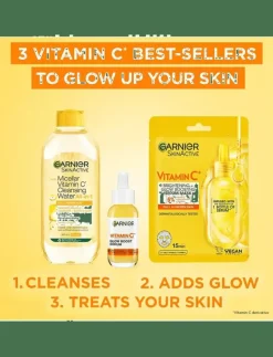 Garnier Vitamin C Cleansing Water - MAXI FORMAT - Återfuktande toner