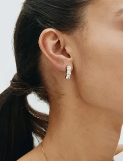 Gemma Studs Triple Gold - Studs örhängen