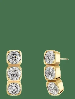 Gemma Studs Triple Gold - Studs örhängen