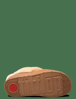 GEN-FF SHEARLING-COLLAR SUEDE SLIPPERS - Inneskor