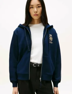 GOLD CREST TERRY ZIP THROUGH - Huvtröjor