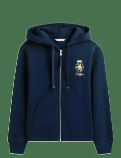 GOLD CREST TERRY ZIP THROUGH - Huvtröjor