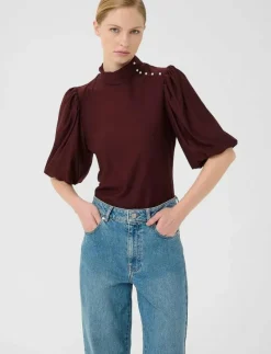 GZrifa button balloon top - Kortärmade blusar