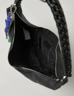 HALF LOGO ZANTE BLACK - Axelremsväskor