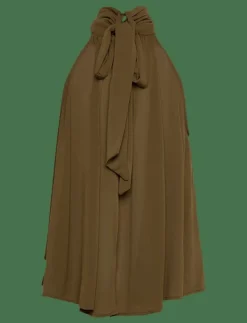 Halter top with bow - Linnen