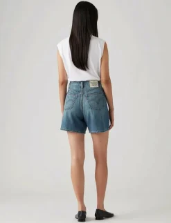 HIGH BAGGY SHORT STOP FLAXING - Jeansshorts