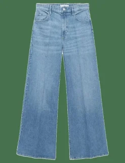 High-waisted wide leg jeans - Vida byxor