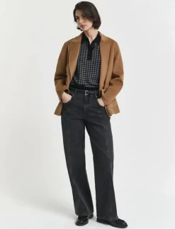 HOUNDSTOOTH JACQUARD POLO - Stickat