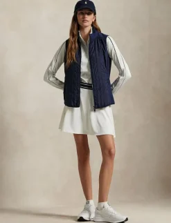 Hybrid Quilted-Front Zip Vest - Quiltade västar