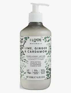 I LOVE Naturals Hand & Body Lotion Lime, Ginger & Cardamon 500ml - Kroppsvård