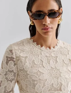 Imani Guipure Lace Mini Dress - Korta klänningar