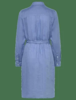 Isa Linen Shirt Dress - Midiklänningar