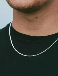 IX Curb Medi Chain Silver - Kedjehalsband