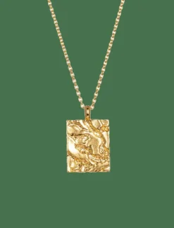 IX Rustic Square Pendant - Kedjehalsband