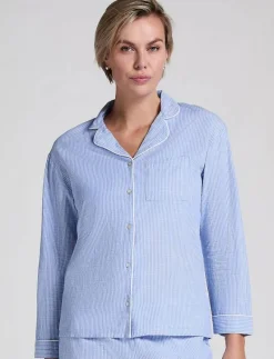 JACKET LS COTTON STRIPE - Överdelar